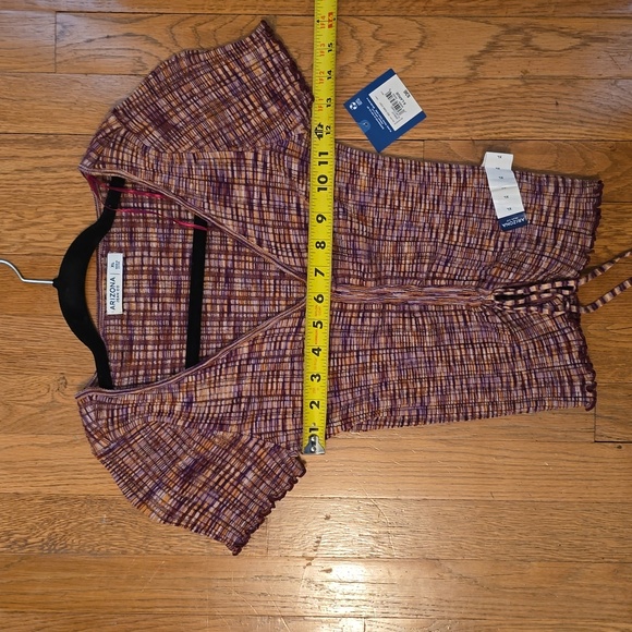 ARIZONA JEAN CO WOMEN'S JUNIORS SIZE PLUM CROP TOP SIZE XL - Picture 9 of 16